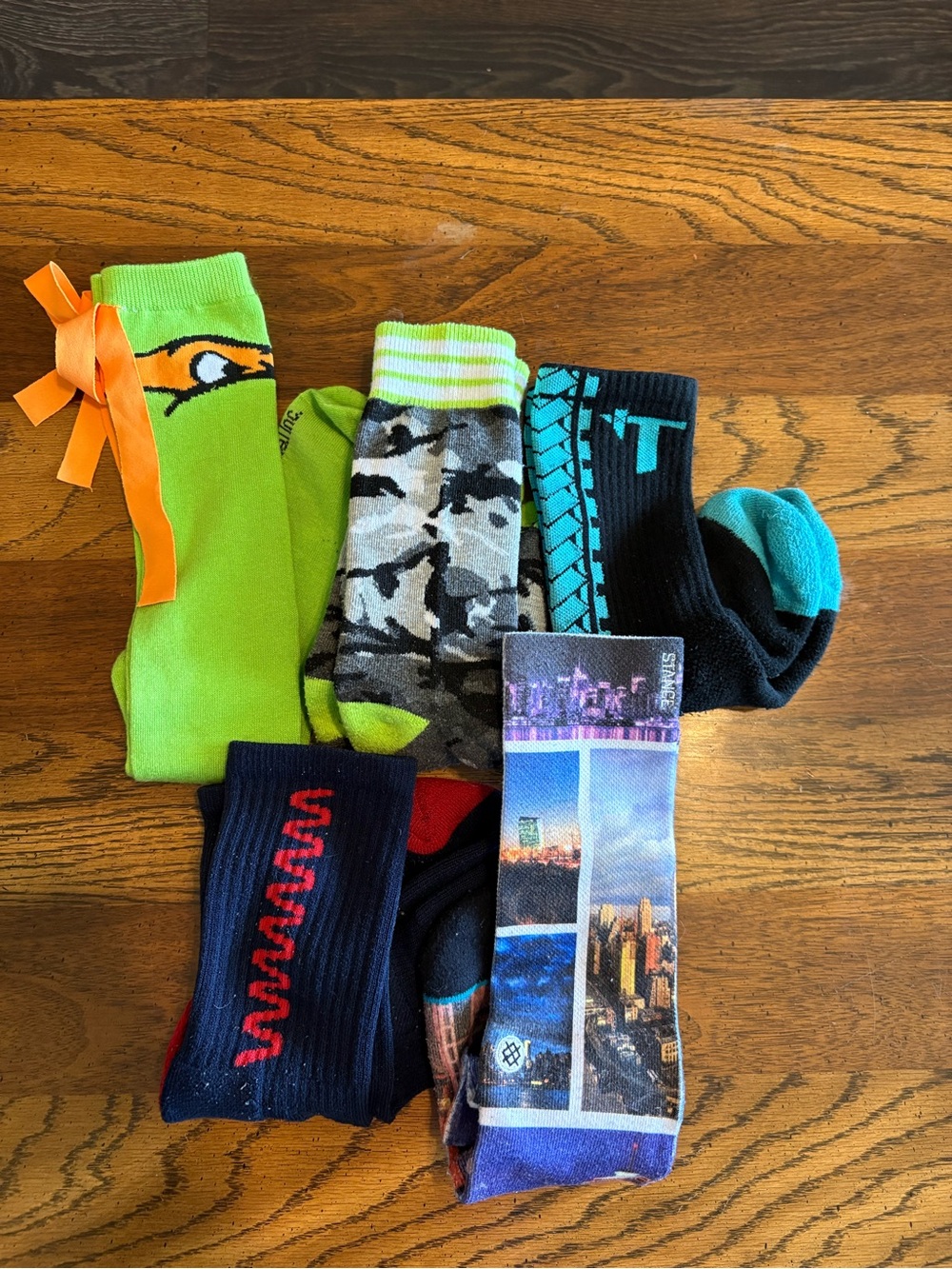 Men's Assorted Multi-Color Crew Socks - Pack of Styles